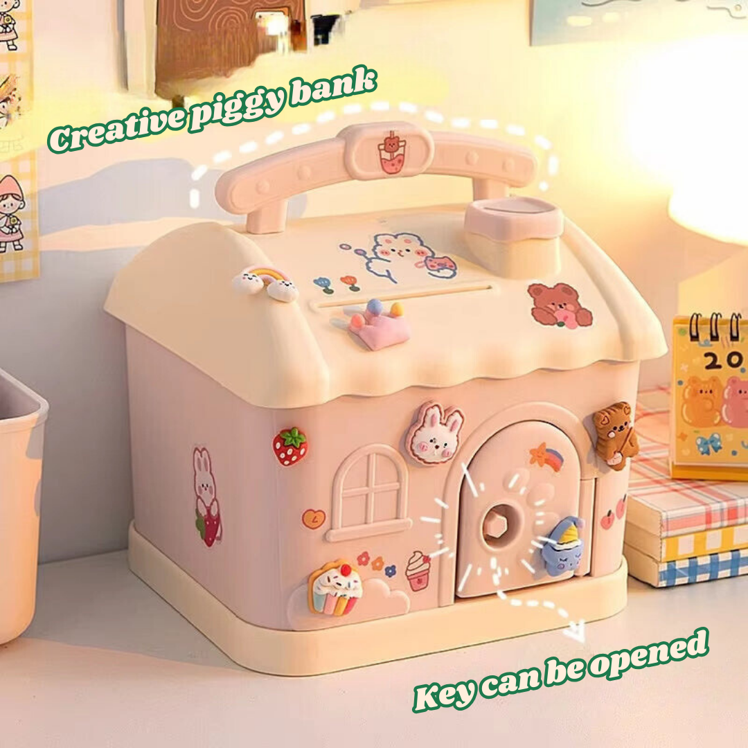 Kawaii Square Piggy Bank