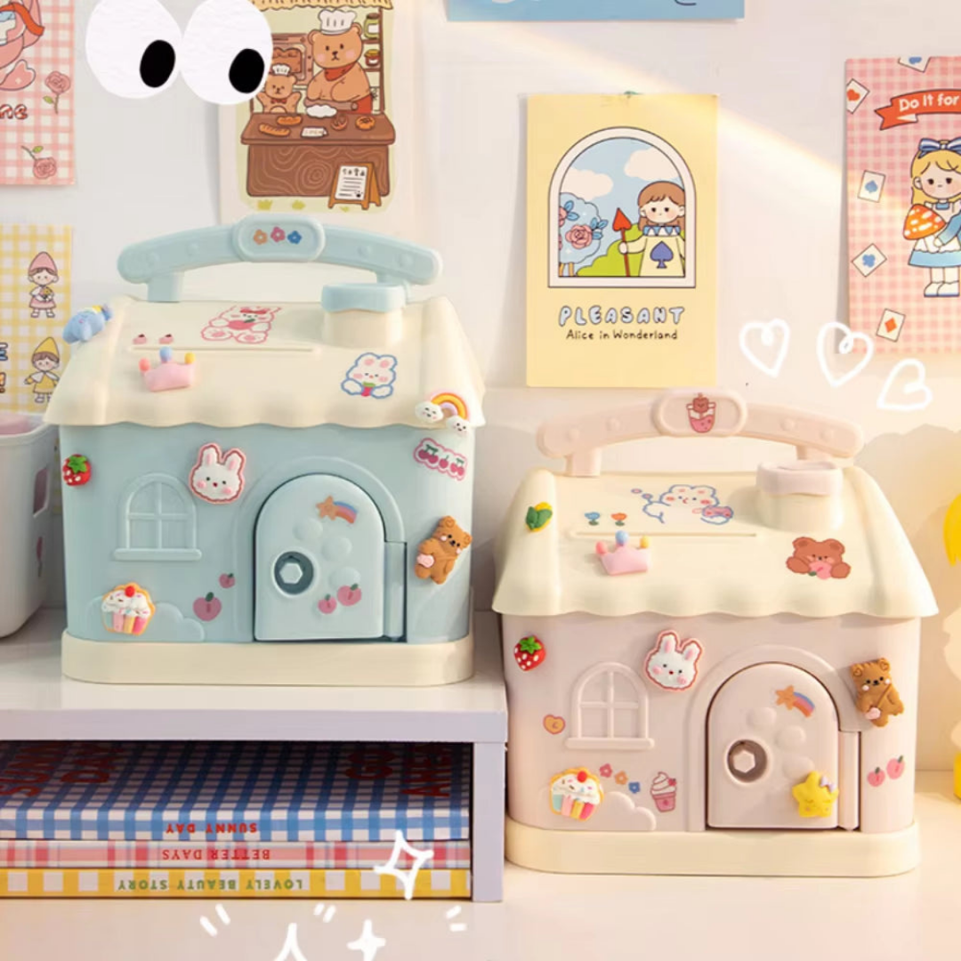 Kawaii Square Piggy Bank